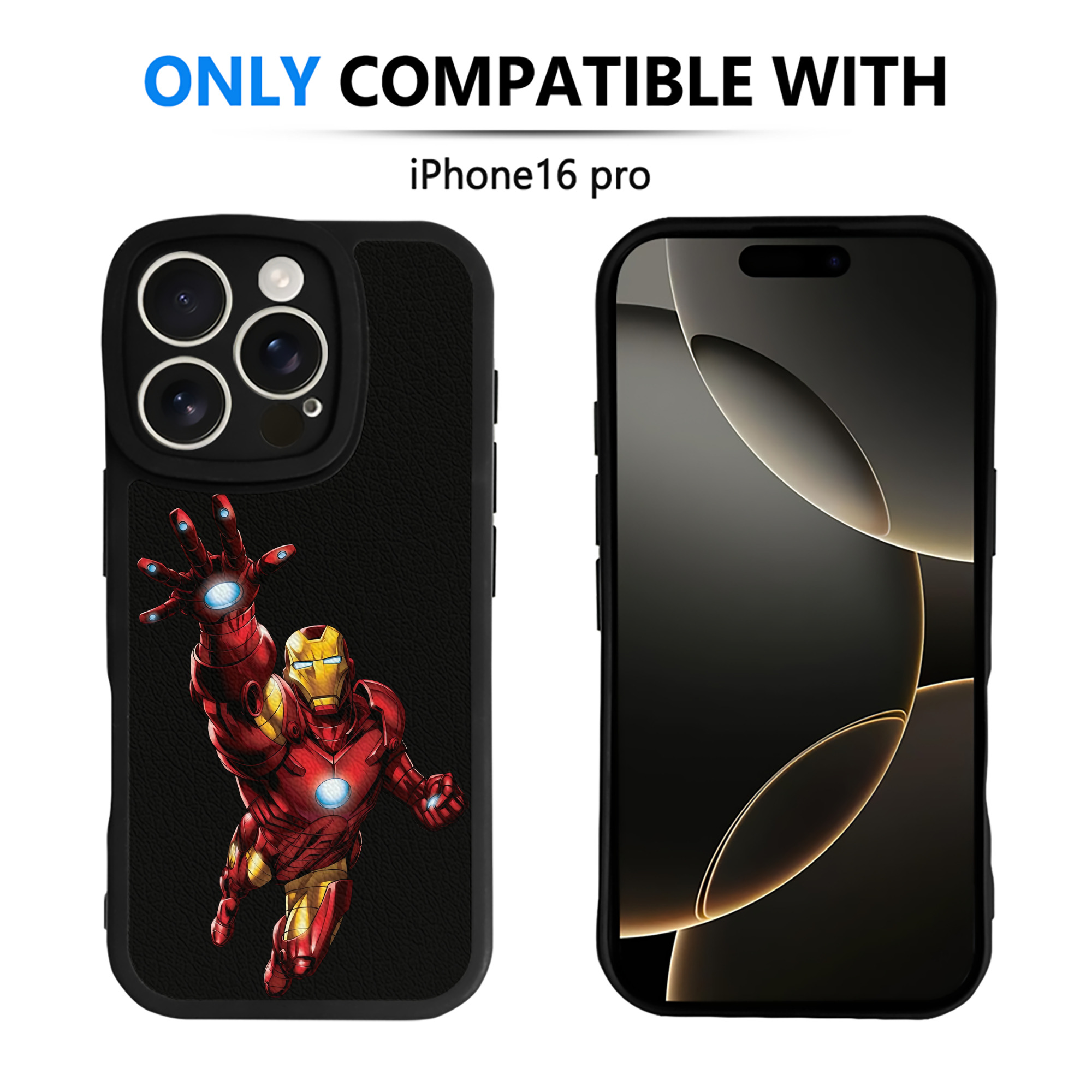 （画像用） アベンジャーズ The Avengers 【iPhone 16シリーズ対応】シリコンスマホケース（レザー調） 材質：シリコン